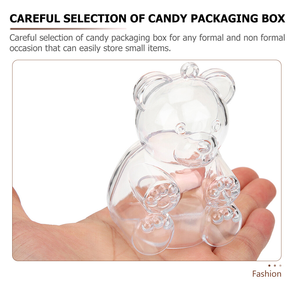 6pcs Treat Boxes Bear Shaped Boxes Small Candy Boxes Candy Favor Boxes Party Treats Containers